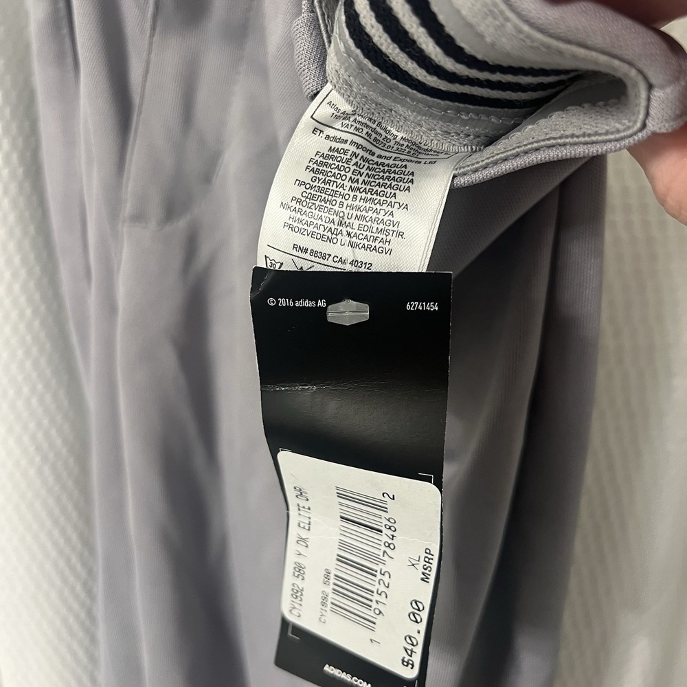 NEW Adidas Baseball Pants Boys Triple Stripe Open Bottom Relaxed Fit XL Grey YXL - Picture 4 of 5
